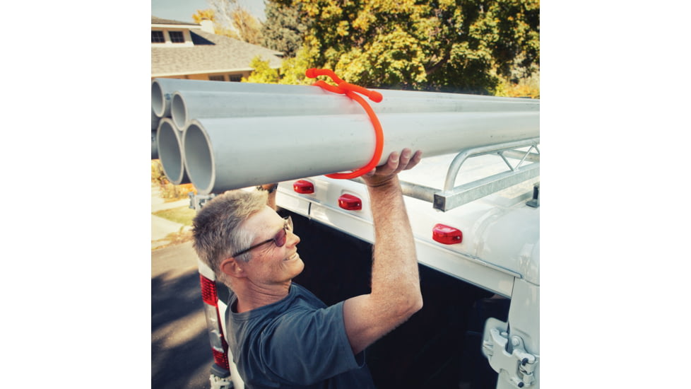 Nite Ize Mega Twist Gear Tie, 64 in, Bright Orange, 64, GTM64-31-R6