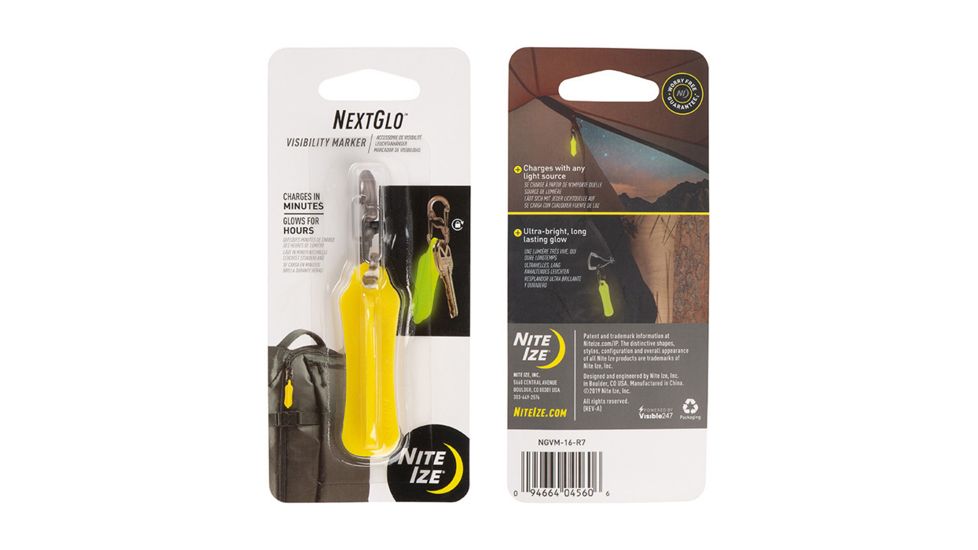 Nite Ize NextGlo Visibility Marker, Yellow NGVM-16-R7