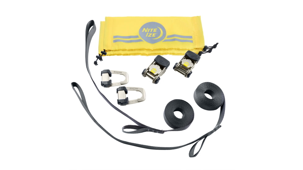 Nite Ize CamJam Hooklock Ratchet Strap System, Small, Black, CJRHS12-09-2R8