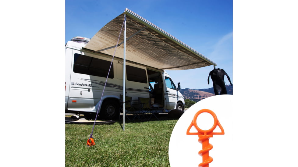 Nite Ize Orange Screw Large Ultimate Ground Anchor - 2 Pack