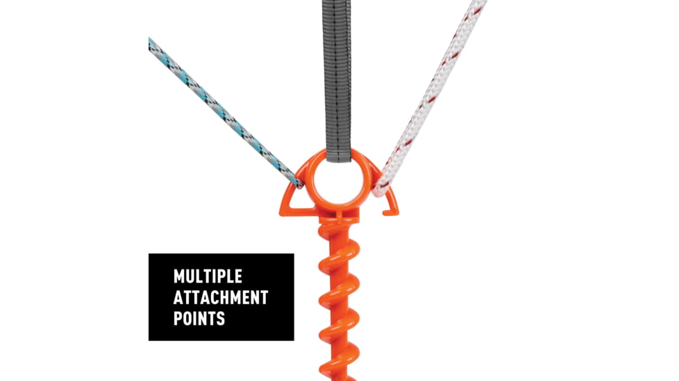 Nite Ize Orange Screw Small Ultimate Ground Anchor - 4 Pack