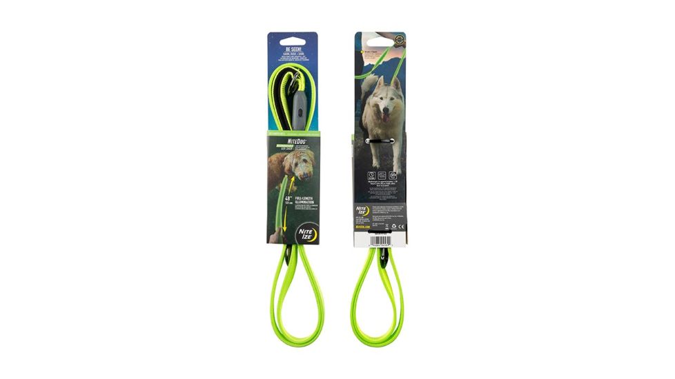 Nite Ize NiteDog Rechargeable LED Leash, Lime/Green, NDLR-17-R3