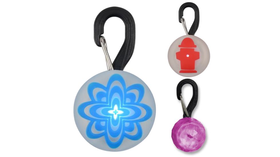 Nite Ize Pet Lite LED Collar Light, Blue Burst, Jewel Crystal, Jewel Pink, Paw Green, Red Hydrant