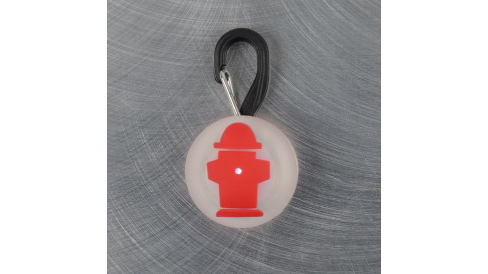 Nite Ize PetLit LED Collar Light, White LED, Red Hydrant PCL02-03-10HY