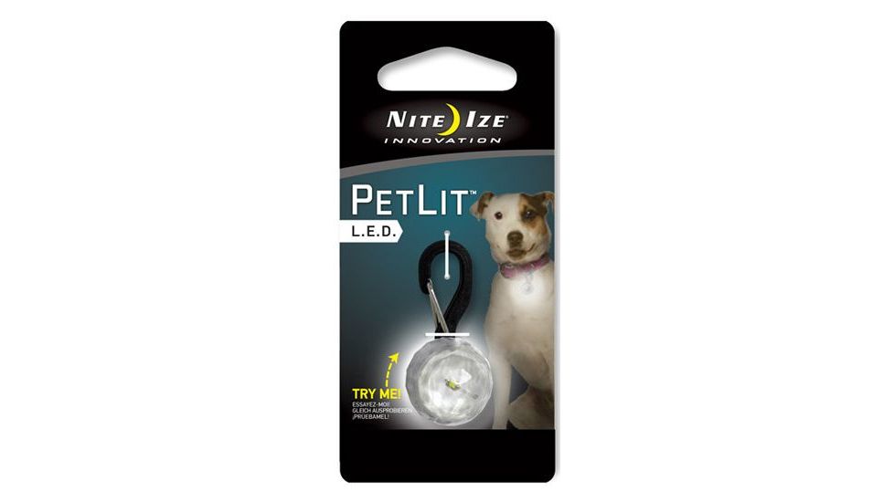 Nite Ize PetLit LED Collar Light Jewel Crystal PCL02-03-02JE