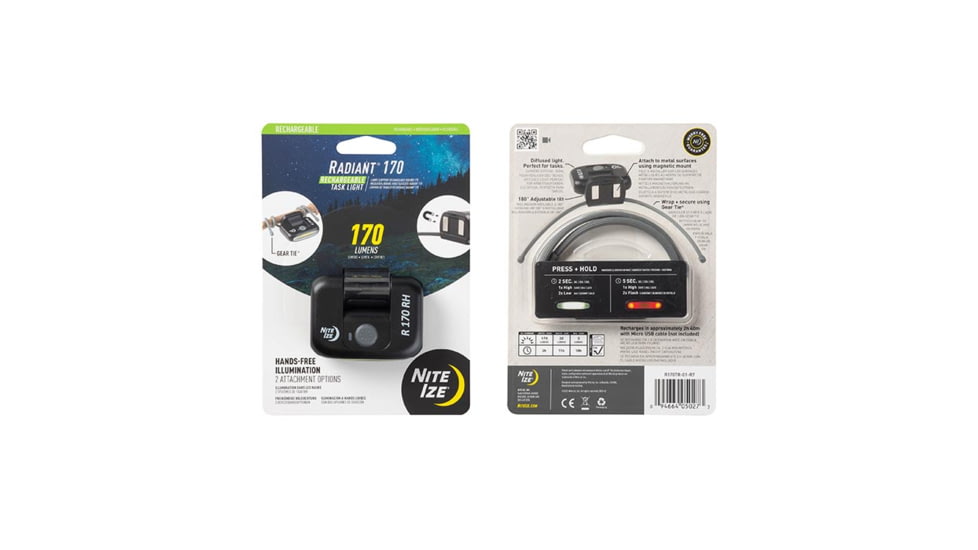 Nite Ize Rechargeable Task Light, R170TR-01-R7