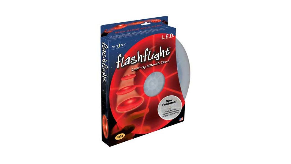 Nite Ize FlashFlight LED Illuminated Flying Disc Red
