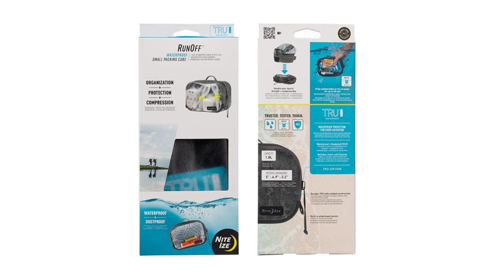 Nite Ize RunOff Waterproof Packing Cube, Charcoal, Small, ROCS-09-R3
