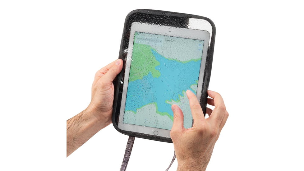 Nite Ize RunOff Waterproof Tablet Case, Charcoal, Fits tablets up to 7.63in wide and 10.23in tall, ROTC-09-R3