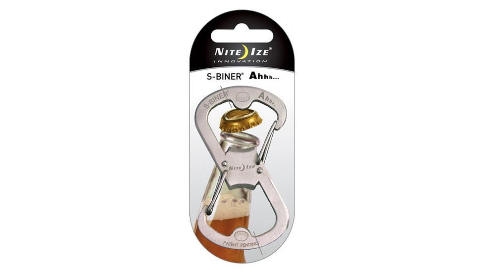 Nite Ize S-Biner Ahhh Bottle Opener- Stainless SBO-03-11