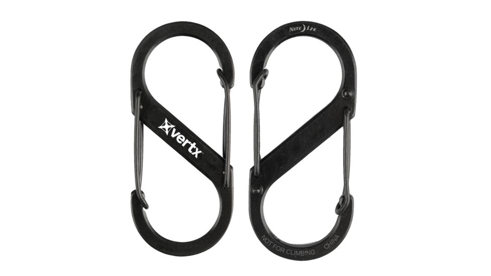 Nite Ize S-Biner Dual Carabiner Aluminum Gift w/Purchase Promo,Black, Nite Ize S-Biner-PROMO