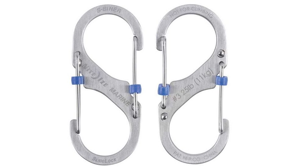 Nite Ize S-Biner Marine SlideLock No3, Stainless, SBML3-11-R6