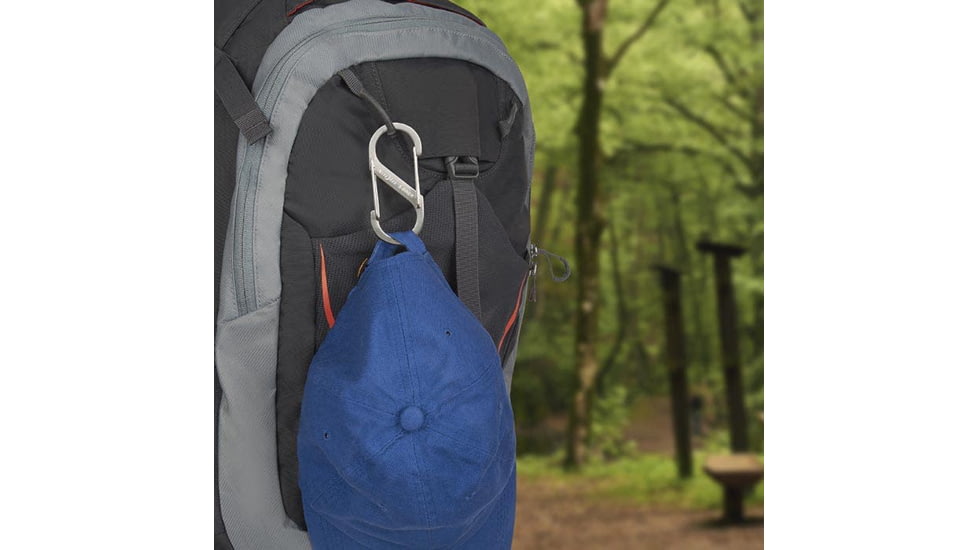 Nite Ize S-Biner Stainless Steel Dual Carabiner, Size 3, 3 Pack, Black, SB3-A1-3R3