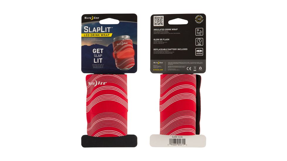 Nite Ize SlapLit LED Drink Wrap, Red SLDW-10-R3