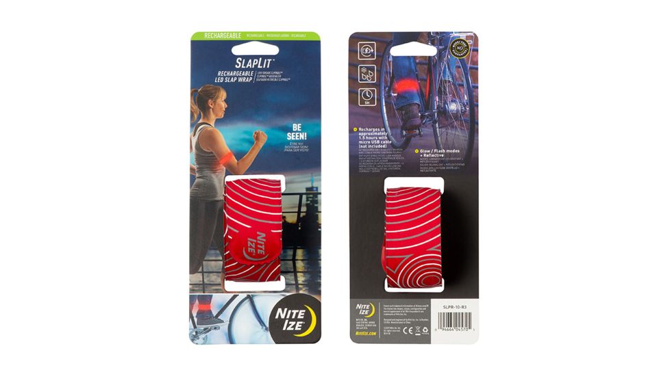 Nite Ize SlapLit Rechargeable LED Slap Wrap, Red SLPR-10-R3