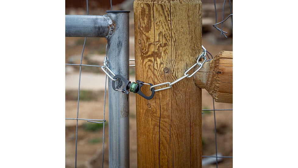 Nite Ize SlideLock 360 Magnetic Locking Dual Carabiner, Olive, MSBL-08-R7