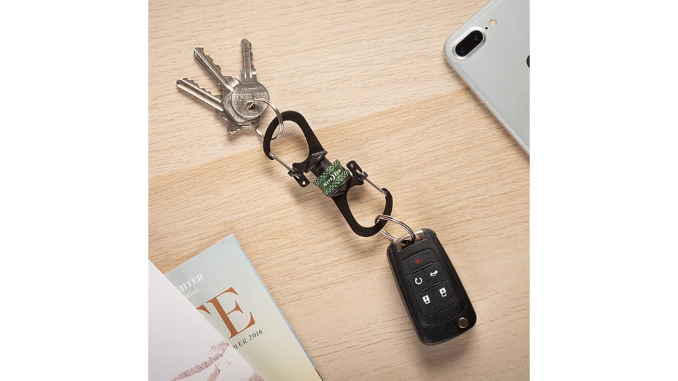 Nite Ize SlideLock 360 Magnetic Locking Dual Carabiner, Olive, MSBL-08-R7