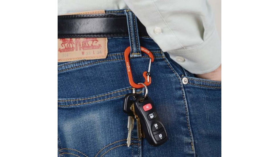 Nite Ize SlideLock Carabiner Aluminum No2, Orange, CSLA2-19-R6