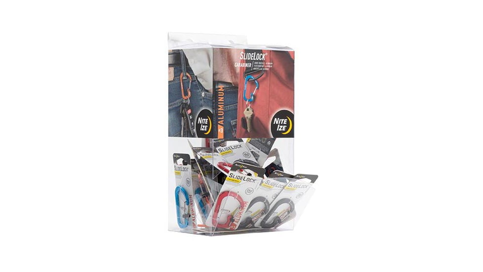 Nite Ize Slidelock Carabiner Aluminum #3 Gravity Bin - GB-CSLA3-A1