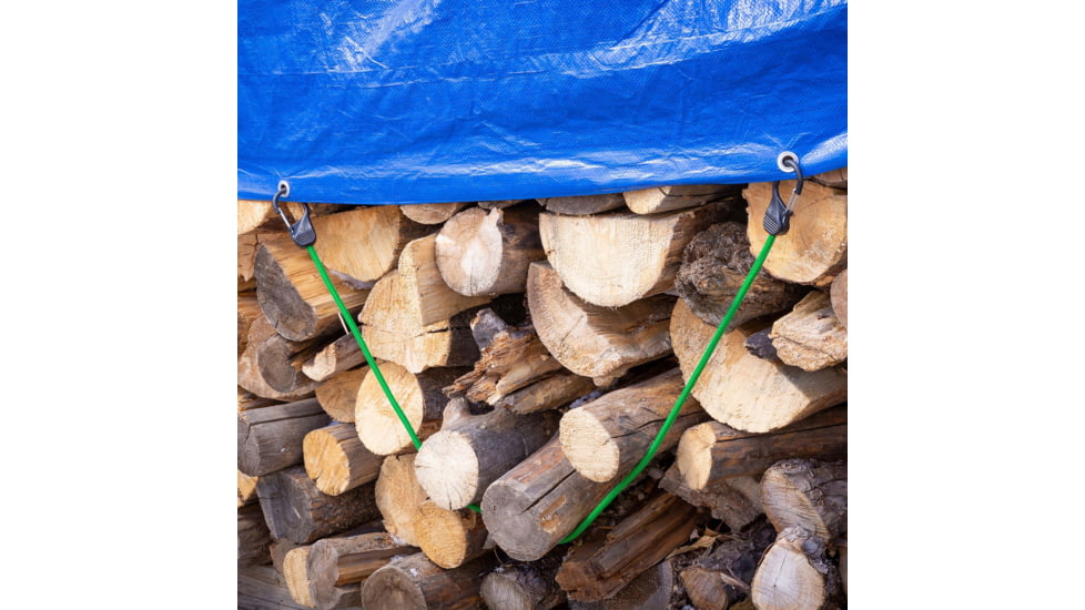 Nite Ize Slidelock Carabiner Bungee, Green, BSL48-17-R3