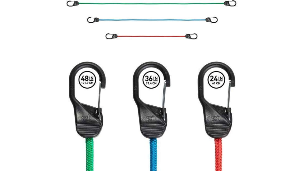 Nite Ize Slidelock Carabiner Bungee, Red - BSL24-10-R3