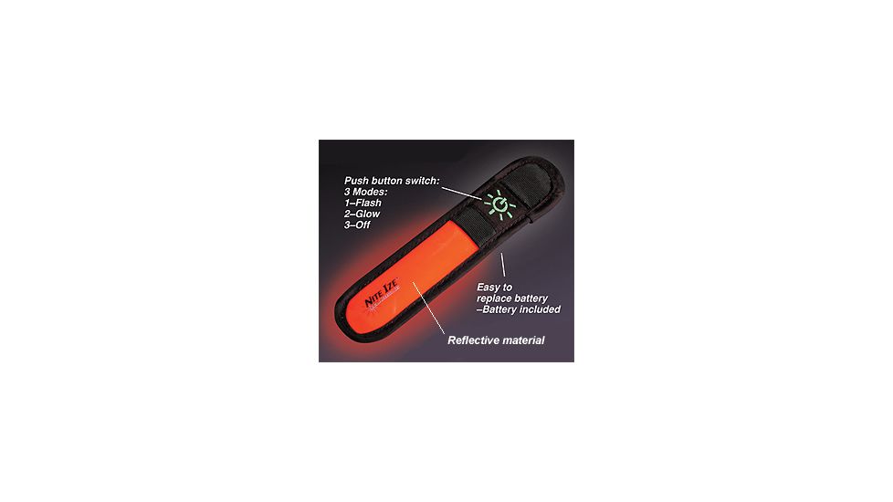 Nite Ize SOM-03 Stick-On Marker Adhesive Stick w/ LED Flash or Glow Illumination
