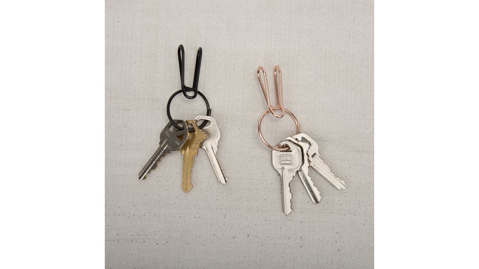 Nite Ize SqueezeRing Easy Load Key Clip, Black KSQR-01-R6