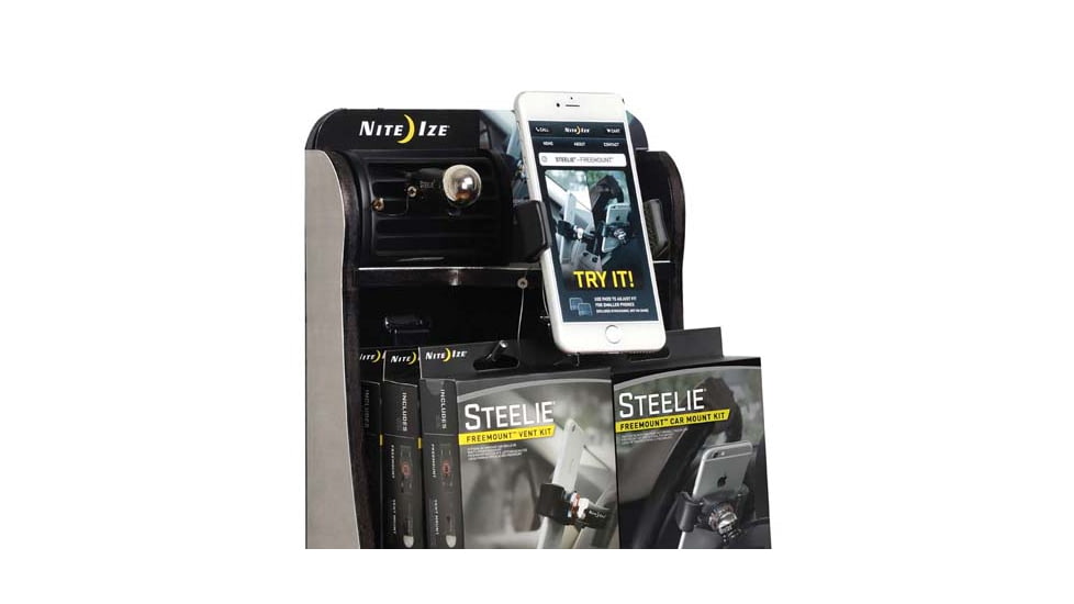 Steelie Dash/Vent FreeMount Kit Combo Counter Display - 12 units