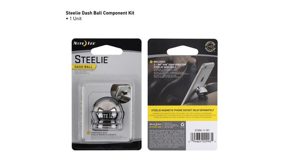 Nite Ize The Steelie Windshield Mount - Component, STWS-01-R8
