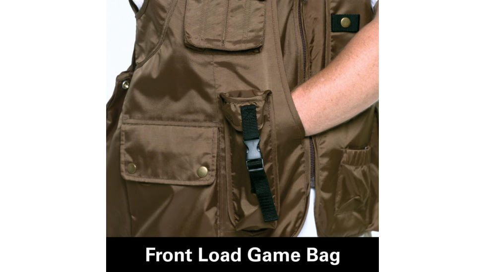 Nite Lite Elite Hunters Vest - Brown Nylon XLG, NLHV - XLarge