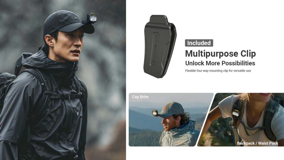 Nitecore UT27 MCT HLB1500 Li-ion Battery Pack/AAA 800 Lumens 3 Color Temperatures Running Headlamp