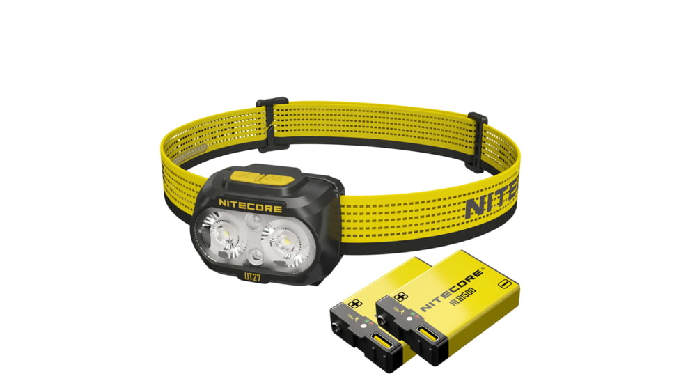 Nitecore UT27 MCT Pro HLB1500 Li-ion Battery Pack/AAA 800 Lumens 3 Color Temperatures Running Headlamp