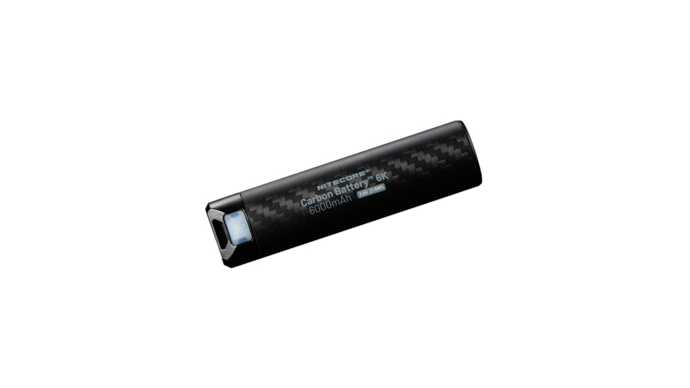 Nitecore Carbon Battery 6K USB-C 6000mAh Power Bank, Black, CARBON6K