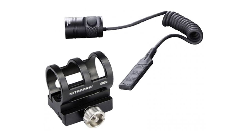 Nitecore CB6 Night Hunting 440 Lumen Flashlight Kit w/ Pressure Switch,i2 Charger,Adapter, NL183 18650 Li-Ion battery,GM02 Mount NITECORE-CB6-HUNTING-KIT