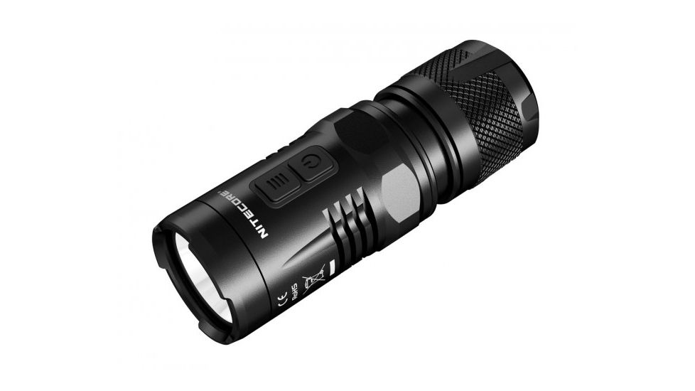 Nitecore EC11 Flashlight - 900 Lumens - Runs on 1 x 18350 or 1 x CR123A, Black NITECORE-EC11