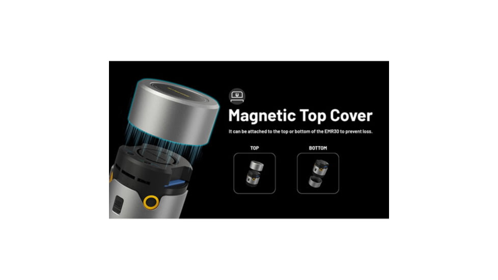 Nitecore EMR30 20 ft Protection Rechargeable Mosquito Repeller, Black, ACC-NITE-EMR30