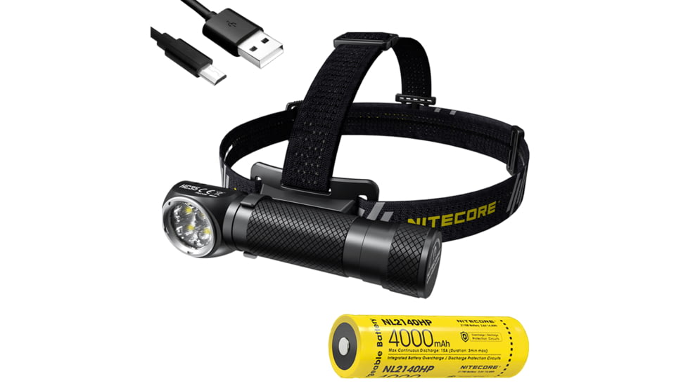 Nitecore HC35 2700 Lumen USB Rechargeable Headlamp, Black, 6952506405572