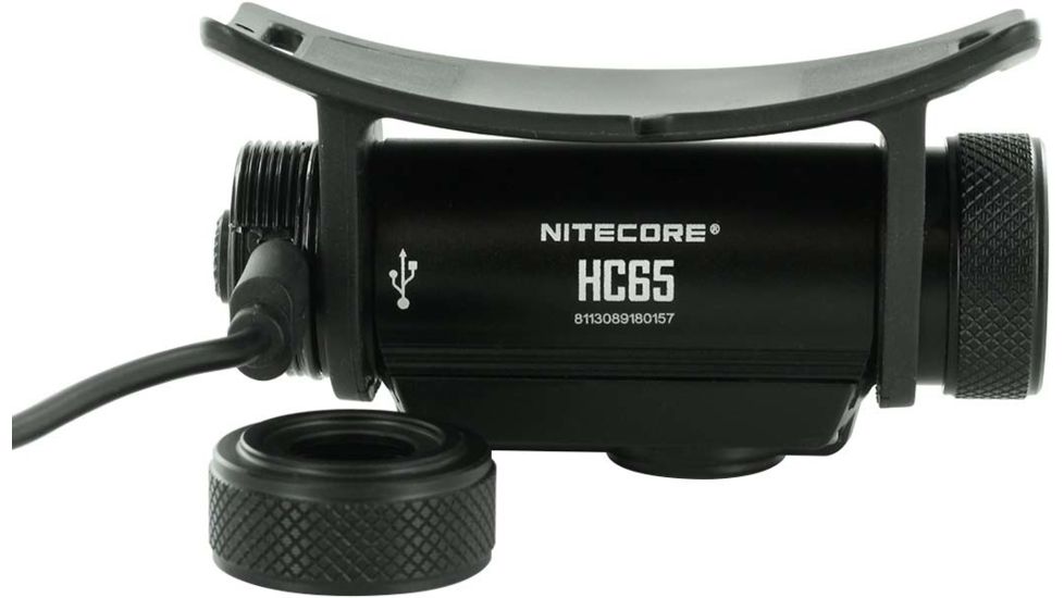 Nitecore HC65 1 x 18650/ 2 x CR123A/ 16340 CREE XM-L2 U2 LED Rechargeable Headlamp, 1000 Lumens, Black, HC65