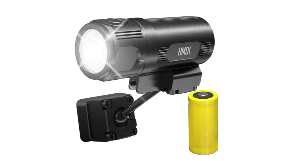 Nitecore HM01 320 Lumens 360 deg Pivoting Tactical Helmet Light, Black, 6952506406784