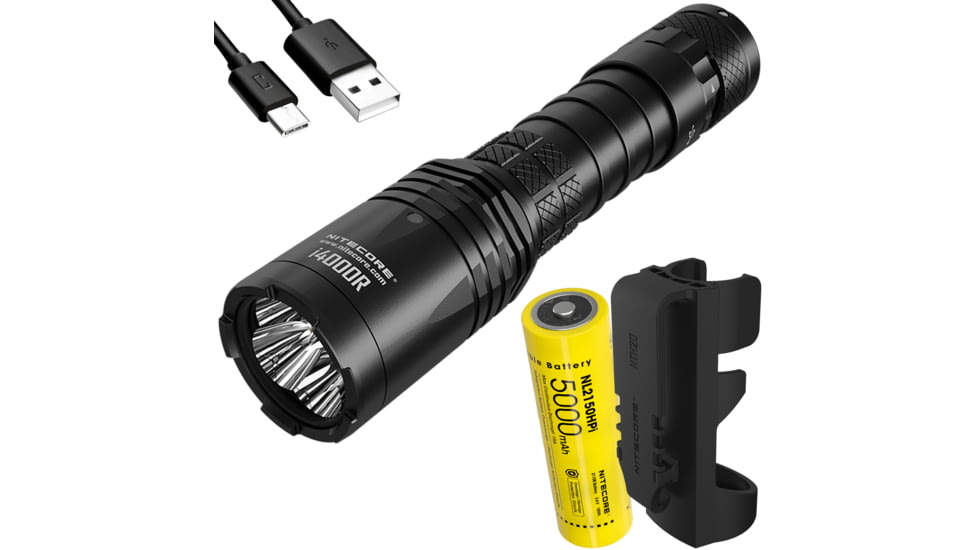 Nitecore i4000R 4400 Lumen USB-C Rechargeable LED Flashlight, Black, 6952506405848