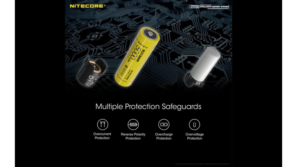Nitecore Intelligent 21700 Battery System with Lantern and Charger, Black, 6952506493906