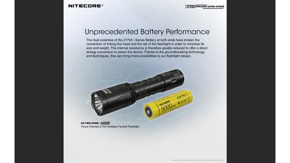 Nitecore Intelligent 21700 Battery System with Lantern and Charger, Black, 6952506493906