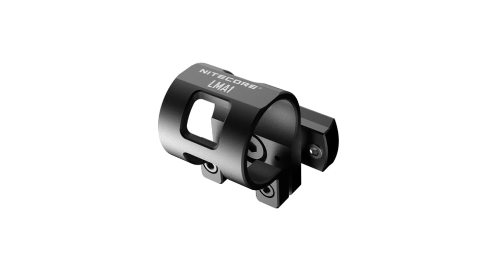 Nitecore LMA1 Rotary Flashlight Helmet Mount, Black, 6952506494156