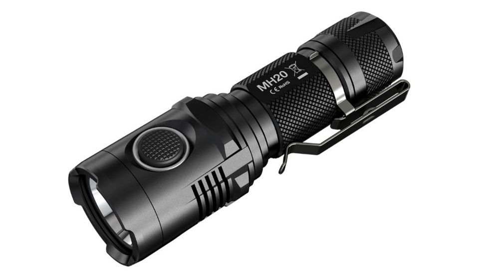 Nitecore MH20 Rechargeable CREE XM-L2 U2 LED Flashlight,1000 Lumens, Black NITECORE-MH20