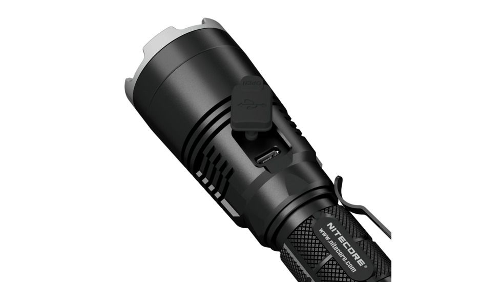 MH27 USB Rechargeable Flashlight, 1000 Lumens, Black