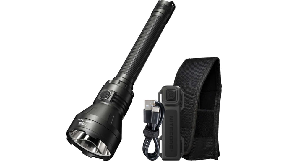 Nitecore MH40S Luminengin G9 LED Long Throw Rechargeable Flashlight, 21700, White, 1500 Lumens, Black, 6952506407347