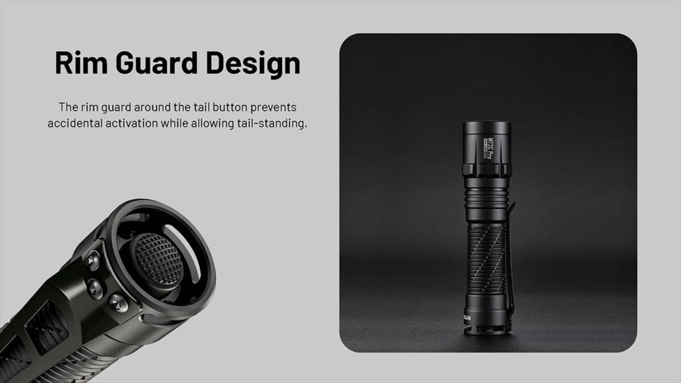 Nitecore MT2C Pro 1800 Lumen Rechargeable EDC Flashlight, Black, MT2CPRO