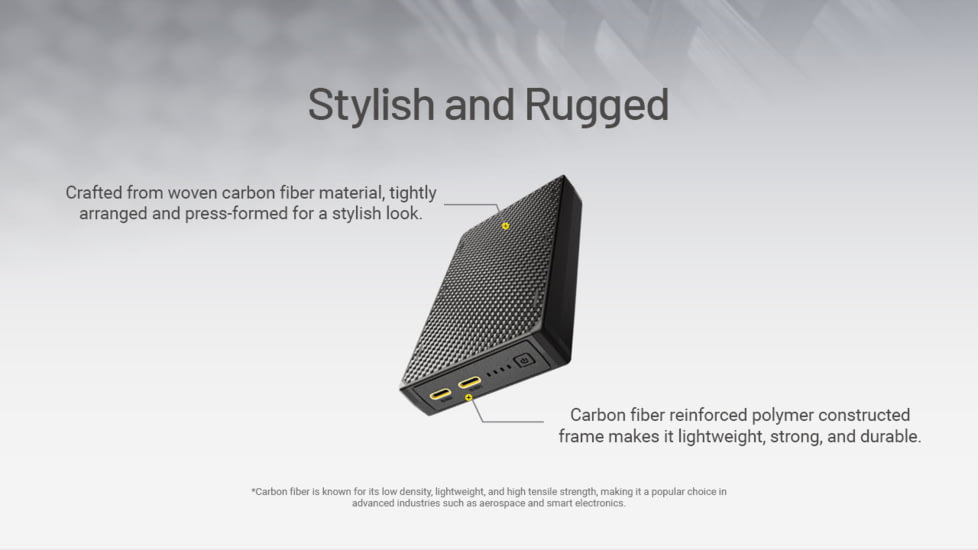 Nitecore NB20000 Gen 3 Dual USB-C Power Bank, 20 mAh, NB20000G3