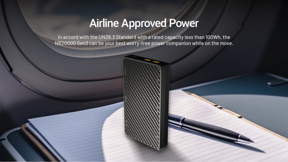 Nitecore NB20000 Gen 3 Dual USB-C Power Bank, 20 mAh, NB20000G3