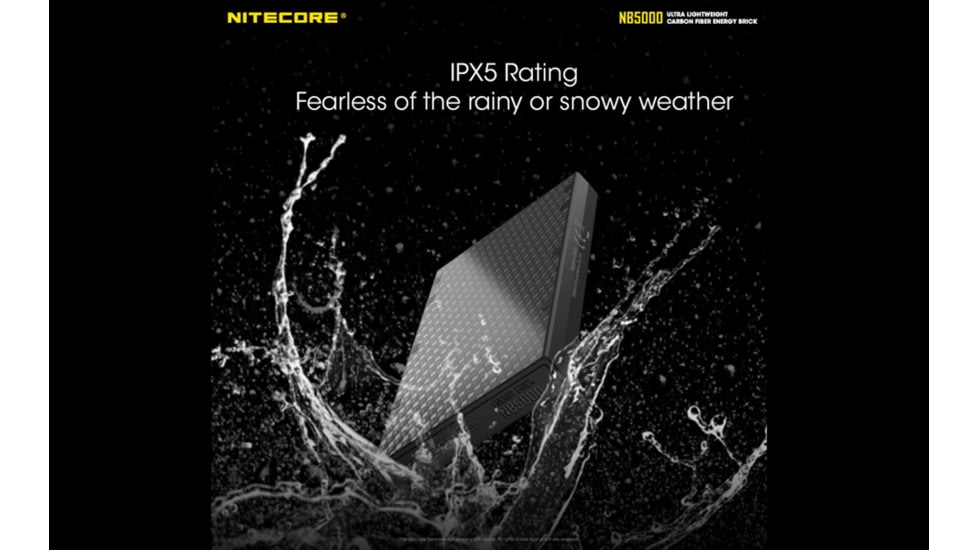 Nitecore NB5000 5000mAh Power Bank with QC USB/USB-C Dual Ports, Black, 6952506494132